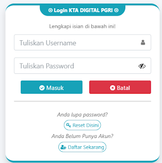 Register PGRI DIY - Persatuan Guru Republik Indonesia Cabang Kabupaten DIY